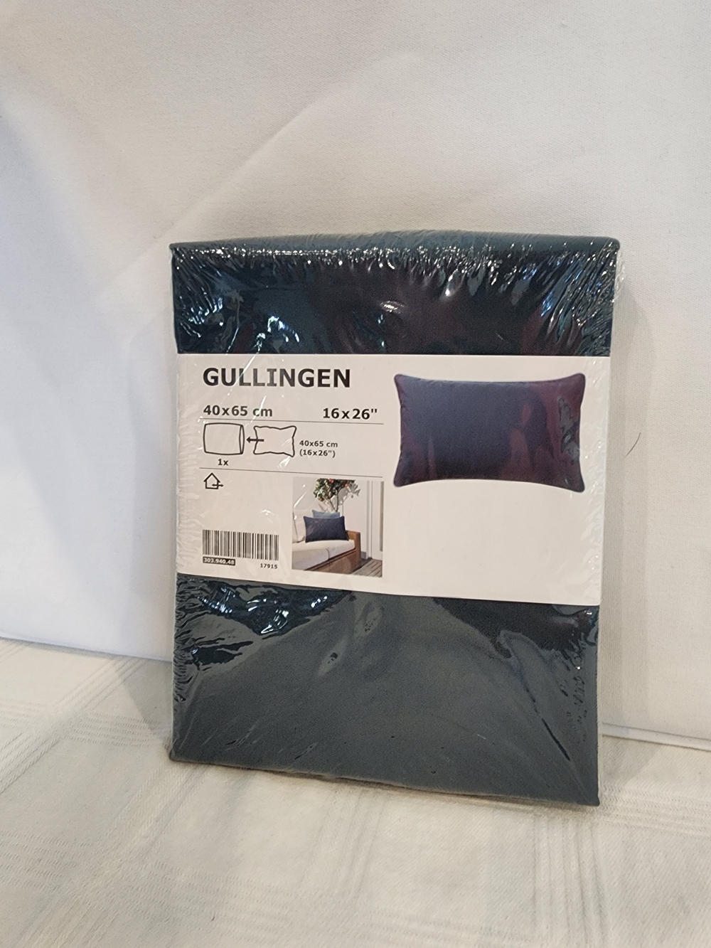 New IKEA GULLINGEN Cushion Cover 16x26 Navy Blue (303.940.48) Indoor/Outdoor